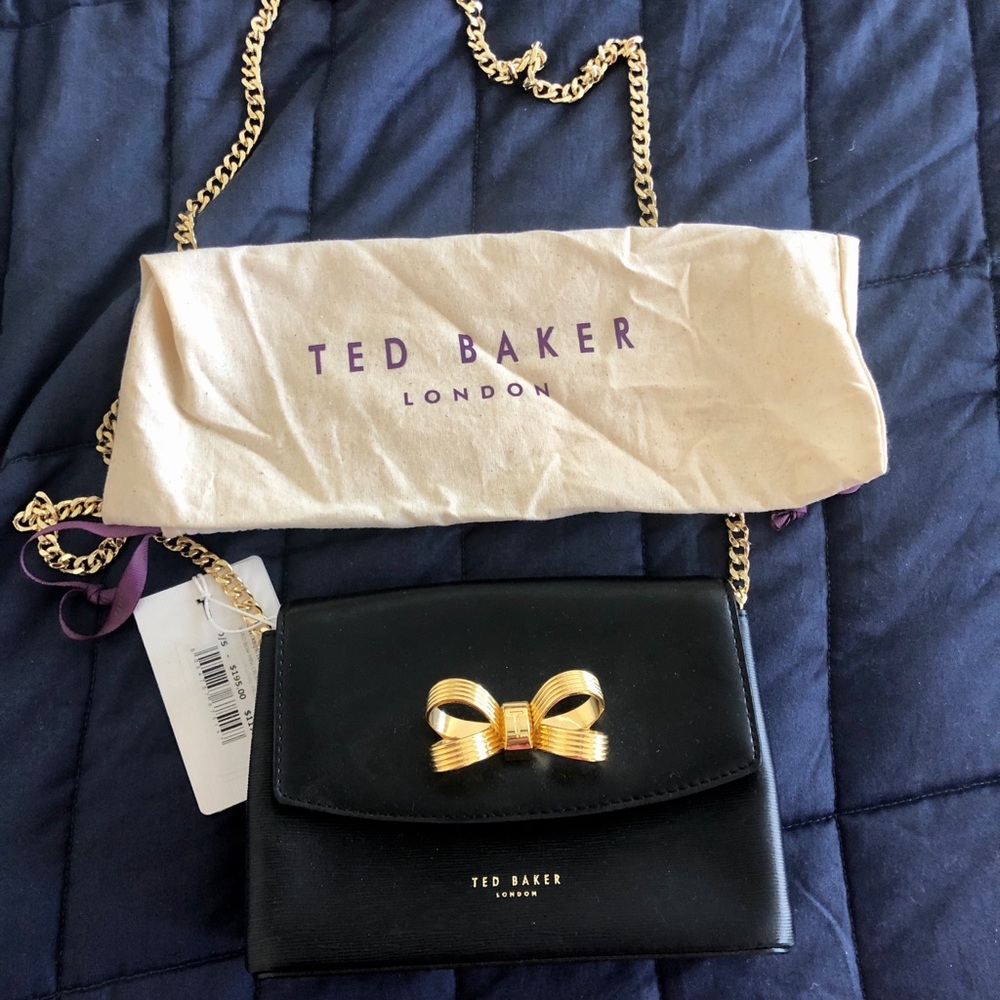 Ted Baker Black crossbody bag with gold hardware